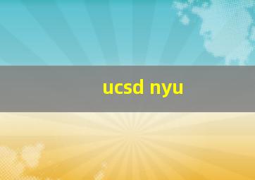 ucsd nyu